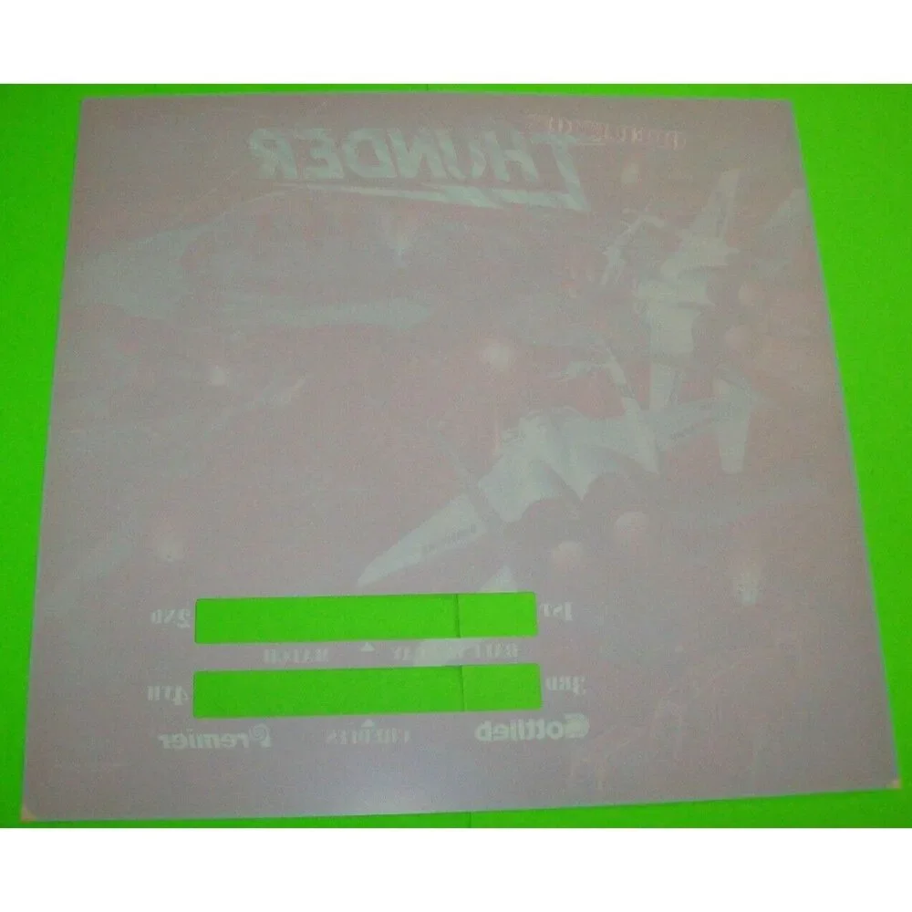 Operation Thunder Pinball Game TRANSLITE Art Sheet 1992 Original NOS